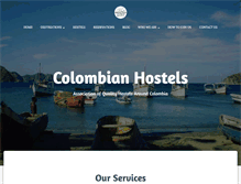 Tablet Screenshot of colombianhostels.com.co